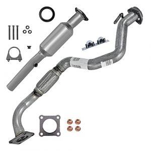 BESTPRICE 1x tuyau d'&eacute;chappement avant y compris catalyseur avec mat&eacute;riel de montage, 1x collier de serrage Compatible avec SEAT LEON (1M1), TOLEDO (1M2), VW BORA I (1J2)(1J6), GOLF 4 (1J1) (1J5) (ATP-Pi&egrave;cesAuto, neuf)