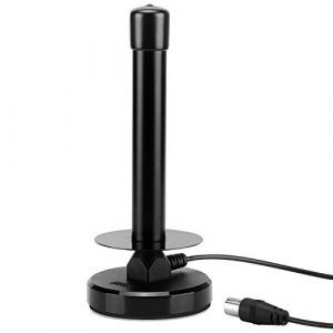 August DTA250 - Antenne TV Interieur Puissante TNT HD - Portable Numérique Discrète pour Télévision Radio Dab/Récepteur TV USB - UHF Magnétique Aimant - Compatible DVB-T/DVB-T2 MPEG4 (H.264) - Noir (Daffodil   FR, neuf)