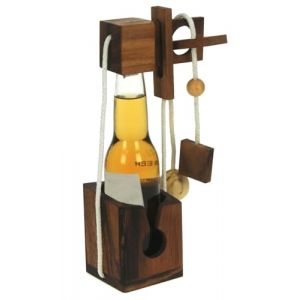 Namesakes&reg; Casse-t&ecirc;te pour Bouteille de bi&egrave;re &ndash; Puzzle en Bois pour Adultes - Idee Cadeau Homme et Femme Original - Emballage Unique pour Bouteille - Jeu de logique Adulte (All My Gift Ideas, neuf)