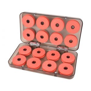 16 Pièces Bobines de Mousse de Rangement pour Ligne de Pêche, Bobines de Mousse de Pêche, Bobine Fil de Pêche avec Boîte en Plastique, Enrouleur Bobine Fil de Peche, pour Ranger Les Lignes de pêche (beadshuan, neuf)
