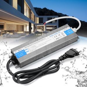 BRIMETI Transformateur 220V 24V Power Supply Alimentation 400W DC LED Driver Continu IP67 Transformer Etanche Ext&eacute;rieur Adaptateur 16.6A Transfo Controleur 220V AC &agrave; 24V DC, Pour Ruban LED (BRIMETI-EU, neuf)