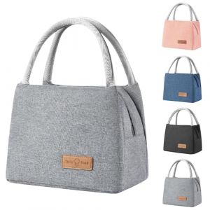 Ruucy Sac Isotherme Repas, 8.2L Épaissir Sac Lunch Box Étanches, Sac Glaciere Isotherme Repas Imperméable en Feuille d'Aluminium, Sac Lunch Isotherme pour Femmes, Hommes, Enfants, École e Bureau（Gris） (WELLBINGDIJSID LIMITED, neuf)
