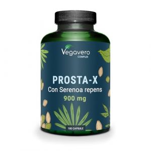 PROSTA-X | 180 Gélules | Prostate & Confort Urinaire Homme | Dosage Élevé & Sans Additifs | Saw Palmetto + Courge + Ortie | Vegavero® (Vegavero, neuf)