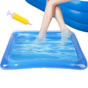 Bassin De Bain Gonflable Pour Pieds De Piscine, Baignoire De Pieds Gonflable, Bassin Pédiluve Portable Avec Gonfleur Plateau De Bain De Pieds Pour L'intérieur Et L'extérieur (zhuag, neuf)
