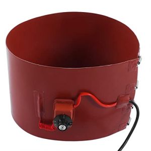 1200W Couverture Chauffante pour F&ucirc;ts, 13,2 Gallons 50 litres F&ucirc;t et Chauffe Seaux, Silicone Coussin Chauffant pour F&ucirc;ts avec Thermostat Couverture D'isolation pour Chauffe Eau pour 18.9in(#2) (Luqeeg, neuf)