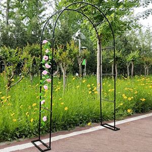 1,2 M 1,4 M 1,8 M 2,0 M 2,4 M 3,0 M 3,5 M Grande Arche De Jardin En M&eacute;tal, Support Pour Plantes Grimpantes, Tuyau Galvanis&eacute; De 19 Mm, Arceau &Agrave; Rosiers, Largeur C&ocirc;t&eacute;: 25cm ( Size : 1.4mx2.3m/4.6ftx7.5f (WMQBD, neuf)