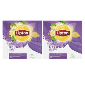 Lipton, S&eacute;l&eacute;ction D&eacute;tente, Coffret Infusion, Go&ucirc;t Tilleul, Relaxation, Certifi&eacute; Rainforest Alliance, 2x100 Sachets d'Origine V&eacute;g&eacute;tale - 200 sachets (PENNGUIN-FR-CAMON, neuf)