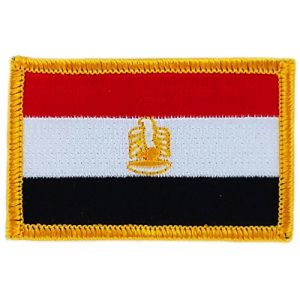 Akachafactory Patch &eacute;cusson brod&eacute; Drapeau Egypte egyptien Flag thermocollant Insigne Backpack (Akachafactory, neuf)