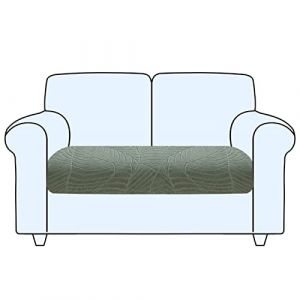 SHUOJIA Housse De Coussin De Canapé, Housse De Coussin Extensible, Housse Coussin D'assise Antidérapant, Housse De Protection pour Meubles Seat for Pets & Kids (Green,Large-2-Seater) (SHUOJIA, neuf)