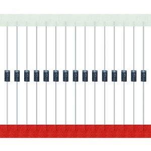 AUKENIEN 200 Pièces 1N4003 Diode Redresseur 1A 200V DO-41 4003 Axiales Diodes Redressement 1 Ampère 200 Volt IN4003 (AUKENIEN Official EU, neuf)