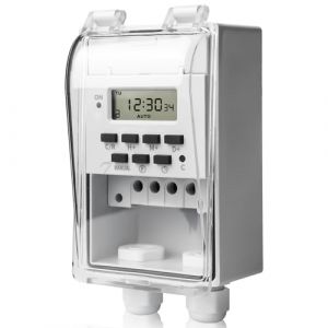 Interrupteur à relais programmable, minuterie numérique, 220 V, 12 V CC 16 A, minuterie programmable, minuterie numérique multifonction, affichage LCD (XULAI LIMITED, neuf)