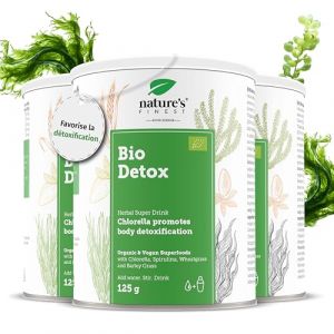 Nature's Finest BIO Detox - Détox Colon avec Chlorelle et Spiruline Bio - Boisson Détox Minceur Riche en Protéines - 375 g pour 75 Jours (Nutrisslim shop, neuf)