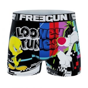 FREEGUN Boxer Homme Microfibre Looney Tunes (XXL, Sylvestre LOO11) (FUN_HEAD, neuf)
