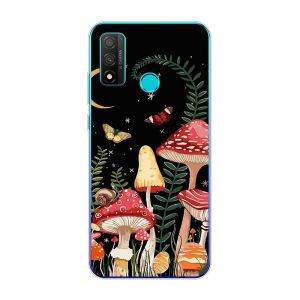 KARTXITAI Coque Compatible avec Huawei P Smart 2020,Housse &Eacute;tui de Protection en Ultra Transparente Silicone en Gel TPU Souple Case Cover Shock-Absorption-Champignons, Papillons, Lune (KARTXITAI, neuf)