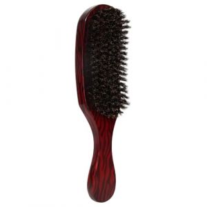 Brosse &agrave; cheveux &agrave; poils ondul&eacute;s en nylon et poils de sanglier avec manche ergonomique en bois, accessoires de coiffure pour la maison, le salon, le sanglier doux (Msocorunws, neuf)