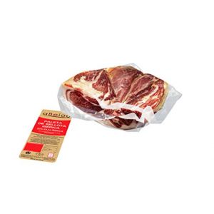 aBeiou. 1'2KG. Demi Épaule JAMON IBÉRIQUE DE GLAND désossé. Affiné +30 mois à Guijuelo Espagne. Certificat de garantie Hycer. Pata negra. Paleta iberica de BELLOTA désossé. (SICNAS, neuf)