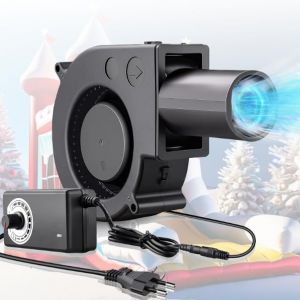 Ventilateur radial 220 V, ventilateur radial avec régulateur de vitesse, ventilateur de refroidissement réglable 12 V, ventilateur radial réglable, 12 V, avec sortie d'air, ventilateur pour camping, (heartlessbattle, neuf)