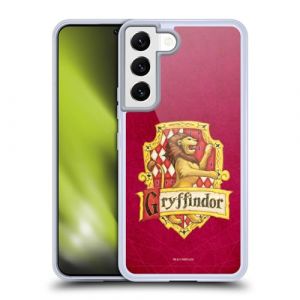 Head Case Designs sous Licence Officielle Harry Potter Gryffindor Cr&ecirc;te Sorcerer's Stone I Coque en Gel [Qualit&eacute; Militaire] Compatible avec Samsung Galaxy S22 5G Et Compatible avec MagSafe (eCell, neuf)