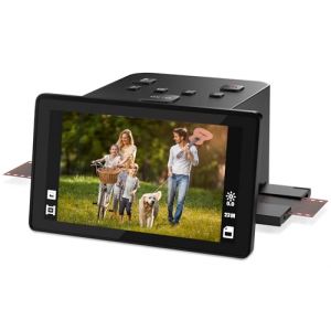 Scanner numérique de films et de diapositives avec grand écran LCD de 5 pouces, scanner négatif et scanner de diapositives pour numériser, convertit 135, 126 KPK, 110 négatifs et super 8 films en 22 (VERY SRL, neuf)