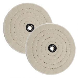 2 Disques de Polissage en Coton Spirale de 150mm, 50 Couches, Avec Trou D'axe de 1,27 cm, pour Outils de Ponçage de Table (Quanranshengtai, neuf)