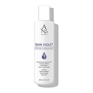 ANS Brasil Bain VIOLET Shampoing hydratant, réparateur et déjaunissant; Cheveux blonds, blancs, colorés. Cheveux brillants 250ml (ANS Brasil, neuf)