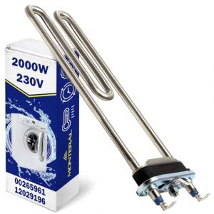 Resistance Chauffante Machine a Laver 2000W 230V avec Code Original 00265961 265961 12029196 pour Bosch pour Siemens Maxx Logixx Serie 2 iQ100 iQ300 iQ500 iQ700 iQ800 - Garantie de 10 Ans - MONTERAL (MONTERAL, neuf)