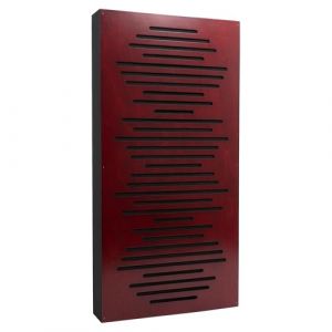 Panneaux acoustiques Bluetone WaveFuser PRO, panneaux d'isolation acoustique, diffuseur, acoustic panels, panneaux muraux d&eacute;coratifs, traitements acoustiques pour home studio (Acajou, 100x50x10cm) (Bluetone Acoustics, neuf)