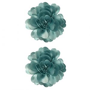 Pin Hair - Bandeau à cheveux solides pour filles - Pince à cheveux pour bébé - Motif floral - 1 paire - Couleur naturelle - Craie pour cheveux (C, taille unique) (fengshimeng, neuf)