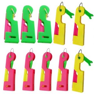 JYNXOR Enfile Aiguille,10 Pcs Enfile Aiguille Machine &agrave; Coudre,Accessoires Couture,Plastique DIY Enfile-Fil,Point de Croix Enfile-Aiguilles,pour Seniors,D&eacute;butants(Couleur Al&eacute;atoire) (SHOPSCAPE INK, neuf)