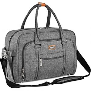 Welavila Sac à Langer pour Bébé – Sac Maman et Bébé – Sac Maternité Fille ou Garçon Transformable – Grand Capacité avec Poches Isothermes et Matelas à Langer, avec Bandoulière – Gris Foncé (Welavila, neuf)