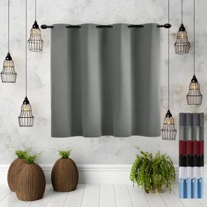 Rideaux Modernes 90 x 120 cm Tenture Opaque à Oeillets Isolation Draperies Intérieurs Modernes Rideaux Légers,pour Salon, Gris Clair (JIAHAO Store, neuf)