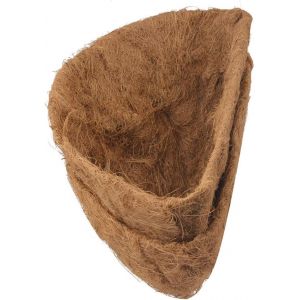 TINGMEI Doublure demi-ronde en fibre de coco pour panier suspendu, panier de fleurs mural – Doublure en fibre de coco pour pots de fleurs de jardin (35 cm) (huiruzhan666, neuf)