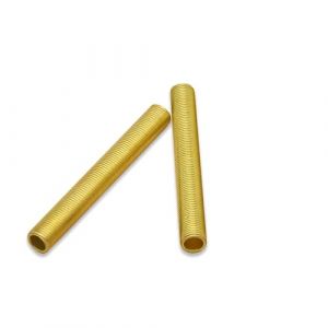 Tube dentaire en laiton M10, dent compl&egrave;te, creux en cuivre, pas de vis, Tube filet&eacute; de 1.0mm, for bricolage, lampe de bureau, lampadaire, 2 pi&egrave;ces(50cm) (WXQ123, neuf)