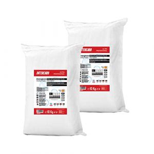 Professional Détergent à Lessive en poudre ultra atomisée 20 kg - 2 x 10 kg - détergent puissant avec oxygène actif & enzymes -blanc & couleur - usage professionnel ou domestique - INTERCABO ULTRA (Bio Amenities, neuf)