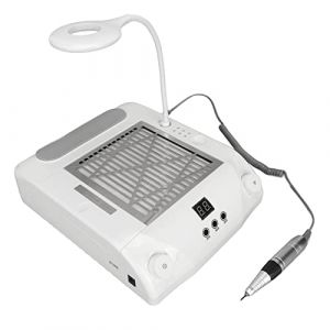 Machine D'art D'ongle, 48W 6 en 1 Perceuse à Ongles Machine de Polissage Collecteur de Poussière D'ongle Aspirateur Collecteur de Poussière D'ongle avec Lampe à Ongles Aspirateur (Zaicoler, neuf)