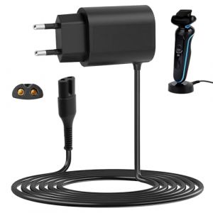 12V 0.4A Chargeur pour Braun Rasoir Électrique Series 9 8 7 6 5 3 1, Câble d’Alimentation de Remplacement, Adaptateur pour Braun 9090cc 8325 5190cc 3040s 310s 6010 2675 2838 4739 190s-1 (ShiHuLian, neuf)