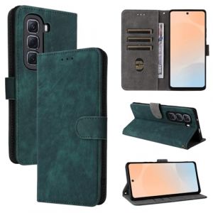 BELLA BEAR Coque Infinix Hot 50 Pro Plus 4G, [Technologie de Blocage RFID] Housse Portefeuille, Etui pour Infinix Hot 50 Pro Plus 4G avec Fonction Stand-Vert (BELLA BEAR, neuf)