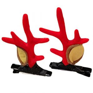 Pince &Agrave; Cheveux En Corne De Cerf Barrettes Tendance Accessoires De Coiffure Mignons De No&euml;l Outil De Coiffure En Corne De Cerf (LEIkajlong, neuf)