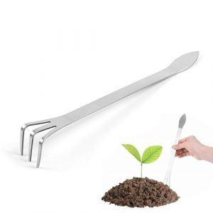 DLPRK Râteau Bonsai, Râteau Racine en Acier Inoxydable à 3 Dents, Poignée Ergonomique, pour Desserrer et Ameublir le Sol de Bonsaï, Outils de Jardinage Bonsaï Arbre pour Plantes Fleurs et Jardin (YANG  LANCHUN UK STORE, neuf)