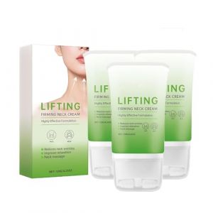 Cr&egrave;me raffermissante pour le cou avec double rouleau&ndash;Cr&egrave;me hydratante raffermissante pour le cou pour la peau rel&acirc;ch&eacute;e,r&eacute;duit les ridules et le double menton,raffermit la peau rel&acirc;ch&eacute;e,hydrate (3pcs) (yxcully, neuf)