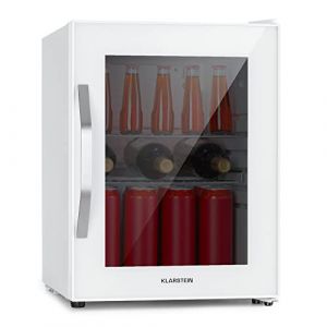 KLARSTEIN Mini Frigo de Chambre et Bureau pour Boisson, Petit Frigo Silencieux, Refrigerateur Mini Bar 33L, Petit R&eacute;frig&eacute;rateur Camping, &Eacute;tag&egrave;res R&eacute;glables pour le Vin, Cannette, Beer Fridge (Klarstein France, neuf)