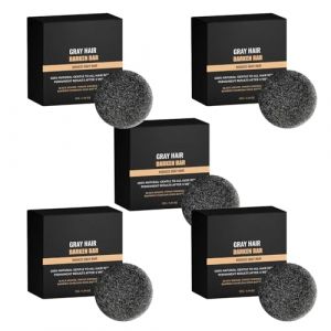 Barre anti-cheveux gris - Savon noircissant hydratant et nourrissant pour hommes et femmes, barre anti-cheveux gris pour une crini&egrave;re brillante et un activateur de racines (5) (Fuhandianzi, neuf)