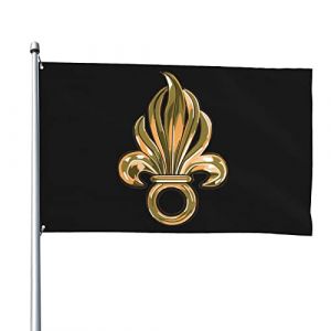 Drapeau Logo De La L&eacute;gion &Eacute;trang&egrave;re Fran&ccedil;aise R&eacute;sistants Aux Intemp&eacute;ries Drapeau De Jardin Bienvenue Couleurs Vives Pour &Eacute;v&eacute;nements Anniversaire F&ecirc;te 90X150cm (guangzhouyongzhangshangmaozhongxingerenduzi, neuf)