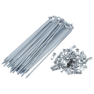 VekAuto 1 Ensemble De Rayons De V&eacute;lo 12G Rayons De Roue De V&eacute;lo en Acier Au Carbone Galvanis&eacute; Universel Ton Argent T&eacute;ton 134 mm (AUTOFIND, neuf)