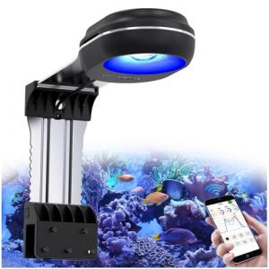 PopBloom RL60 WiFi Rampe LED Aquarium Eau de Mer 60W, APP Programme lampe aquarium eau de mer à Spectre Complet pour Aquarium de Corail recifal, L'APP supporte le français (RL60 WiFi (Noir)) (liuxuann, neuf)