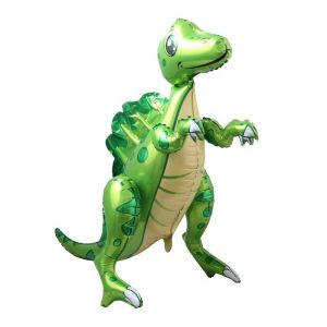 Ballon gonflable 3D Dinosaure : T-Rex g&eacute;ant vert avec jambes mobiles, 75 x 60 cm &ndash; Parfait pour les anniversaires d'enfants, les f&ecirc;tes et d&eacute;corations dinosaures, ballon &agrave; l'h&eacute;lium de 40,6 cm (Kopper-24, neuf)
