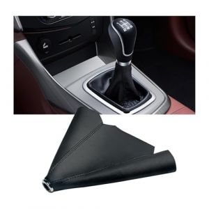 QYETRGF Soufflet Levier pour Voiture, pour BMW X1 E84 X1 1.Gen 2009-2025 Soufflet Levier,Housse de Vitesse Accessoire sp&eacute;cifique Housse de Vitesse,A (shanxiyaohongmeitanxiaoshou, neuf)