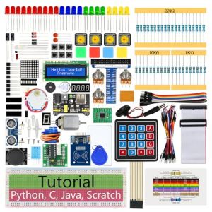 Freenove RFID Starter Kit for Raspberry Pi 5 4 B 3 B+ 400 Zero 2 W, 927-Page Detailed Tutorial, Python C Java Scratch Processing Code, 204 Items, 122 Projects (Raspberry Pi Not Included) (Freenove-EU, neuf)