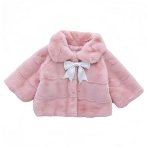 Proumhang Manteau d'hiver Chaud en Fausse Fourrure pour Bébé Fille et Tout-petit,Manches Longues,Fuzzy Cute Cape Jacket Cloak Poncho Overcoat Outwear,Cardigan à Capuche pour Enfants Rose 80 (labellevie_NO1, neuf)