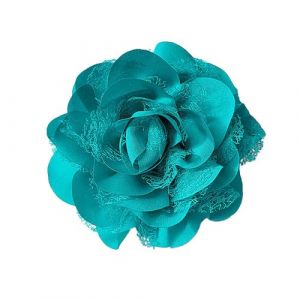 110mm Broche Fleur En Tissu &Eacute;l&eacute;gante Pour Femme Cam&eacute;lia Accessoire De Luxe Pour Robe Costume C&eacute;r&eacute;monie Mariage Danse Fait Mainpour Soir&eacute;e Banquet F&ecirc;te Classique Bijoux (Bleu) (kokomao, neuf)